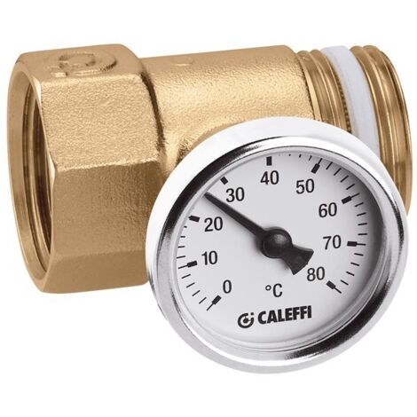 Anschluss Thermometerhalter für Verteiler Caleffi 392  1" F X M