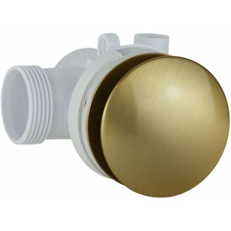 Ablaufventil Gebürstetes Gold Messing - Klick-Klack Ablauf Für Waschbecken & Bidet