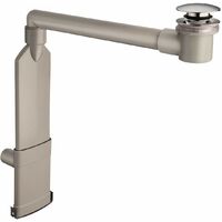 Platzsparender Siphon für Waschbecken, komplett mit Clic-Clac-Ablauf Silfra CRIUD150S51 Chrom