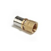 Pressfitting als Kupplung mit Innengewinde für Mehrschichtverbund und Kunststoffrohre Giacomini RM109 1/2"x(20x2)