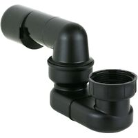 Siphon für Wannenablaufsäule mit Ablauf Ø50 - Ø40 mm Vicario 805 Schwarz