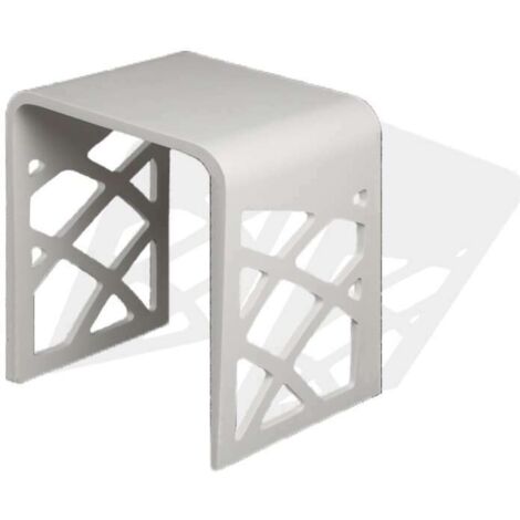 Tabouret salle de bain en solid surface - Fuji (1/4)