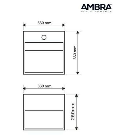 KARAE - LAVE-MAINS CARRé SUSPENDU - Lave-mains
