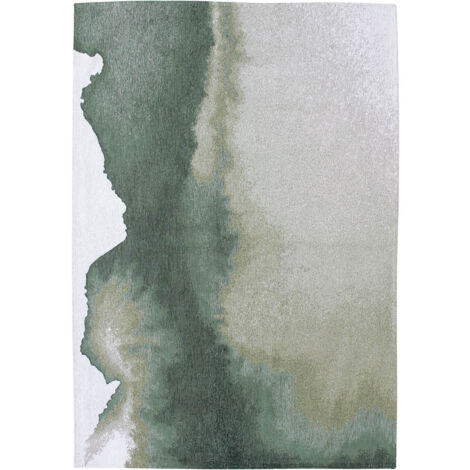 Tapis de salon Lagoon Meditation Collection 80x150 cm - Palm Green - Design Inspiré des Taches díEncre, Teintes Vives et Naturelles …voquant la Nature Luxuriante (1/5)