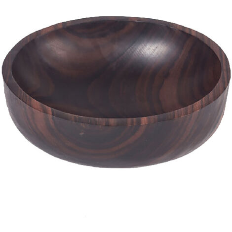 Bol XL en Bois de Rose Naturel - 20cm - Fait Main - Pièce Unique - Idéal Présentations Culinaires & Déco - Style Ethnique - Finition Artisanale (1/2)