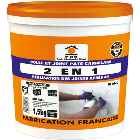 Colle multi-usage 2 en 1 1.5kg – Adhérence optimale pour carrelage et joints – Application facile et finition lisse – Résistante à l'humidité – PRB (1/3)