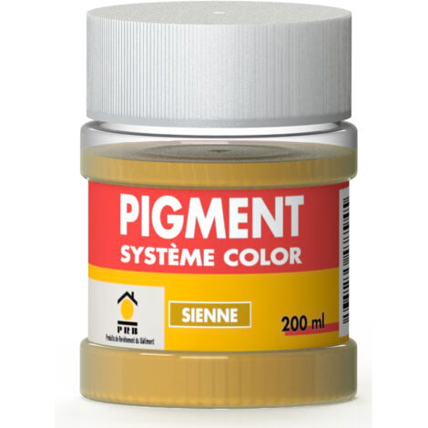 Pigment Concentré 200ml Sienne - Coloration Intense et Durable pour Mortier, Enduits, Plâtre, Joints  - Usage Intérieur/Extérieur