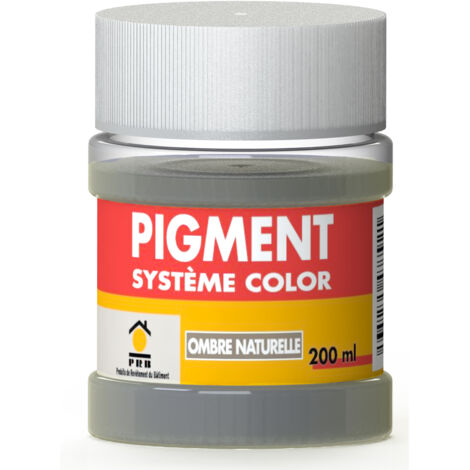 Pigment Concentré 200ml Ombre Naturelle - Coloration Intense et Durable pour Mortier, Enduits, Plâtre, Joints - Usage Intérieur/Extérieur