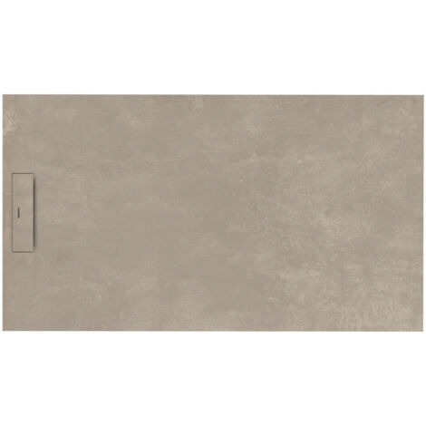 SIENA - Receveur de douche 120x90cm - Ciment clair - Résistant & design - Disponible en plusieurs dimensions et coloris (1/2)