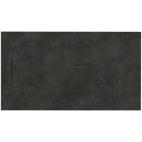 SIENA - Receveur de douche 190x90cm Fossil noir - Antidérapant - Résistant & design - Disponible en plusieurs dimensions et coloris (1/2)