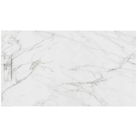 SIENA - Receveur de douche 160x100cm Calacatta - Antidérapant - Résistant & design - Disponible en plusieurs dimensions et coloris (1/2)