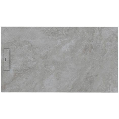 SIENA - Receveur de douche 100x100cm Lithos gris - Antidérapant - Résistant & design - Disponible en plusieurs dimensions et coloris (1/2)
