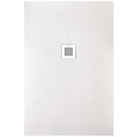 Receveur de douche STRATO extra plat, Blanc - 190 x 80 cm - Résistant et Facile à installer - Salle de bain - Douche