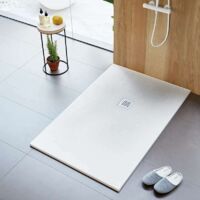 Receveur de douche STRATO extra plat, Blanc - 120 x 80 cm - Luxtone