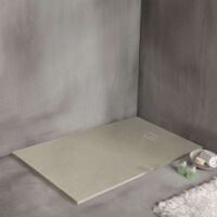 Receveur de douche STRATO extra plat, Beige - 100 x 70 cm - Luxtone