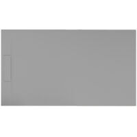 SIENA - Receveur de douche 140x80cm Gris - Antidérapant - Résistant & design - Disponible en plusieurs dimensions et coloris