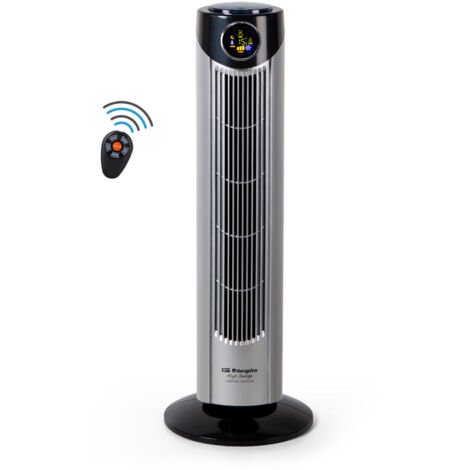 Orbegozo ventilador de torre iónico TWM 1010, 3 velocidades, oscilante, mando a distancia, FND display, 45 W (1/5)