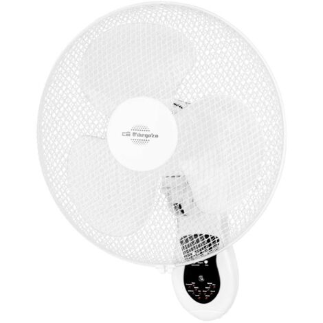 Orbegozo ventilador de pared WF 0242, 3 velocidades, cabezal oscilante multiorientable fijo u oscilante, mando a distancia,  40 W