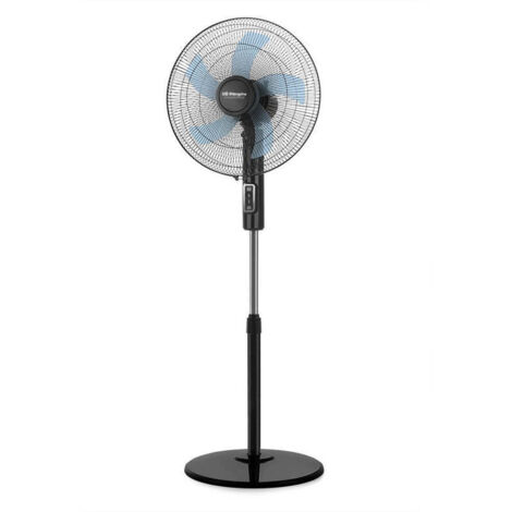 Orbegozo ventilador de pie SF 1140, 3 velocidades, cabezal oscilante multiorientable, altura reguklable hasta 128 cm, 40 cm diámetro, 45 W