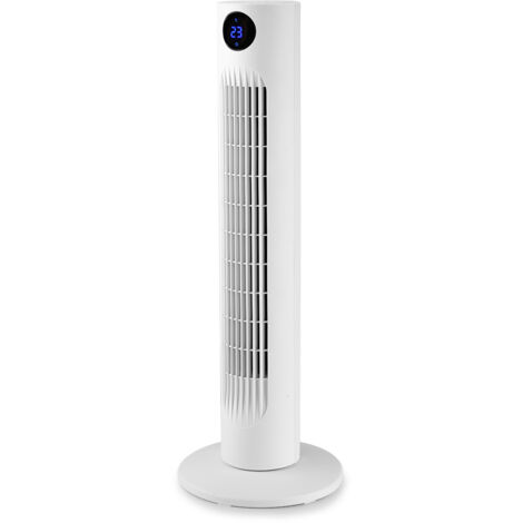 Orbegozo ventilador de torre TWM 0960, 3 velocidades, panel táctil, mando a distancia, oscilante, temporizador, 78 cm altura, 60 W