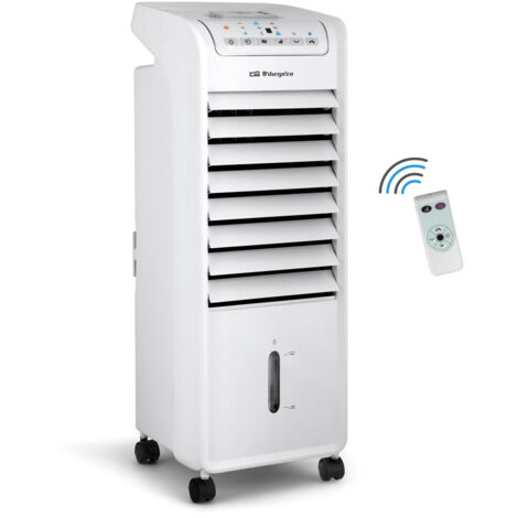 Orbegozo climatizador evaporativo AIR 46, 3 velocidades, depósito 6 litros, temporizador, mando a distancia, filtro de aire, acumuladores de frío, 55 W (1/10)