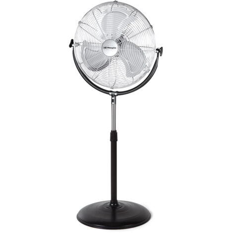Orbegozo ventilador industrial PWS 1846, 3 velocidades, aspas metálicas, inclinación regulable, altura regulable hasta 154 cm, 45 cm diámetro, 135 W