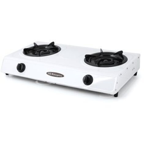 orbegozo hornillo gas 2 fuego fo2600 s-tapa piezo elec 17137