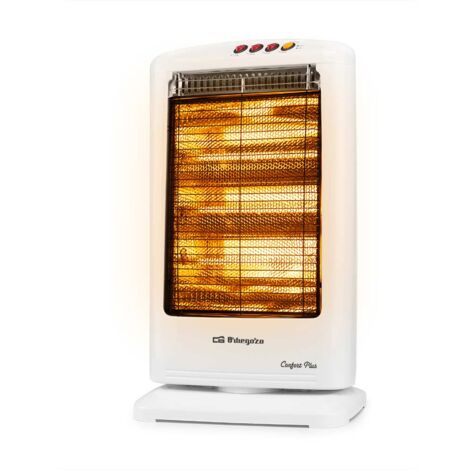 Estufa Eléctrica Cristal de cuarzo 1200W Colocación Suelo ORBEGOZ