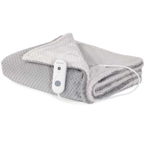 Orbegozo manta eléctrica MAH 2050, tejido de microfibras de alta calidad, sistema de calentamiento rápido, lavable, mando y conexión extraibles, 3 niveles de temperatura, 120 W (1/6)