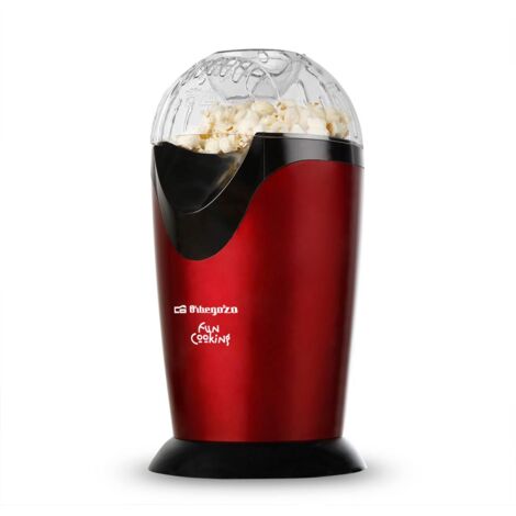 Orbegozo palomitero eléctrico PA 4300, palomitas en 3 minutos, cacito medidor integrado, 1000 W