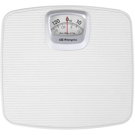 Orbegozo báscula de baño mecánica PB 2011, diseño antideslizante