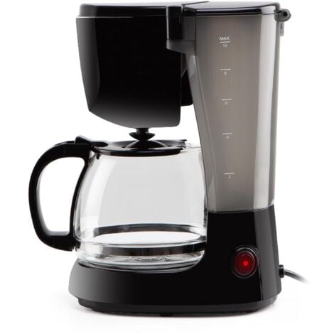 Orbegozo cafetera de goteo 12 tazas CG 4061, jarra de cristal 1,25 litros apta para lavavajillas, filtro permanente extraíble, placa calorífica antiadherente, 750 W