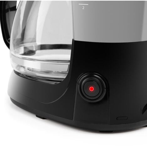 Orbegozo cafetera de goteo 12 tazas CG 4061, jarra de cristal 1,25 litros apta para lavavajillas, filtro permanente extraíble, placa calorífica antiadherente, 750 W