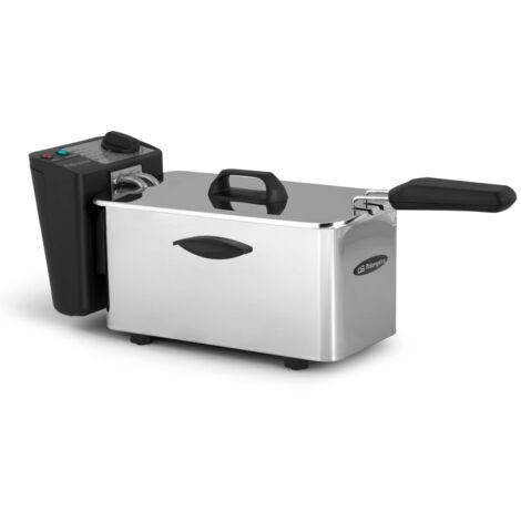 Orbegozo freidora de acero inoxidable FDR 25, 2,5 litros de capacidad, cubeta acero inoxidable apta para lavavajillas, termostato regulable, resistencia inox sumergida, 2000 W (1/5)