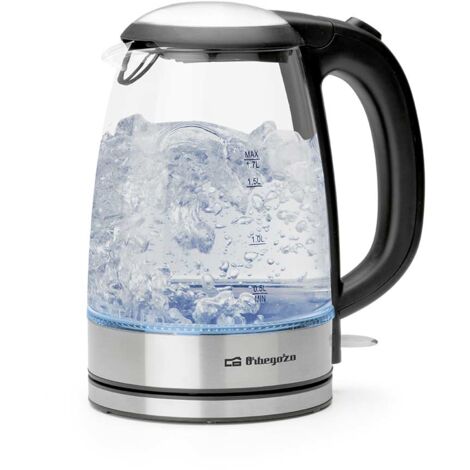 Orbegozo Hervidor de agua cristal KT 6045,jarra de vidrio de borrosilicato, libre de BPA (1/5)
