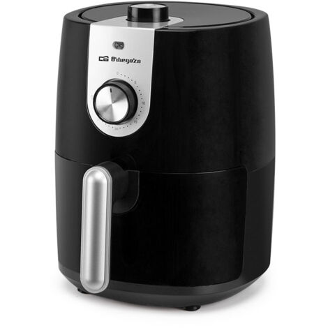 Orbegozo freidora de aire FDR 27, 2,5 litros de capacidad, diseño compacto, temporizador hasta 30 minutos, termostato ajustable, cubeta con recubrimiento antiadherente, rejilla desmontable, 1200 W