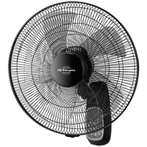 Orbegozo ventilador de pared WF 0247, 3 velocidades, 3 modos, oscilante, cabezal inclinable, mando a distancia, temporizador, 45 cm díámetro, 60 W (1/5)
