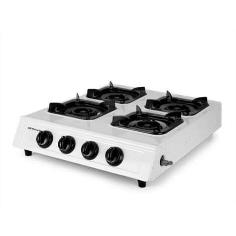 Hornillo de cocina 4 Quemadores ORBEGOZO FO 4000 hierro fundid