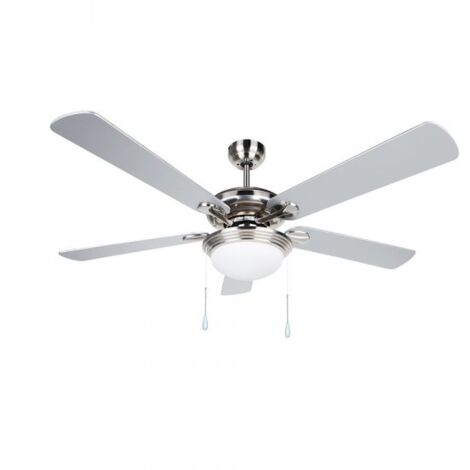 Ventilador de techo con luz Orbegozo CP 83132, 5 aspas, 3 velocidades, 132 cm de diámetro, 60 W (1/3)