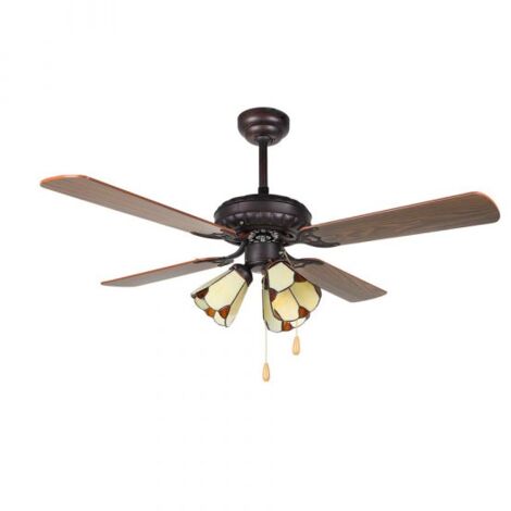 Ventilador de techo con luz Orbegozo CT 55106, 4 aspas, 3 velocidades, 105 cm de diámetro, 50 W (1/2)