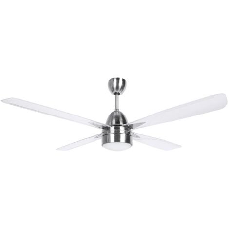 Ventilador de techo con luz Orbegozo CP 71132, 4 aspas, 3 velocidades, mando a distancia, 132 cm de diámetro, 90 W (1/4)