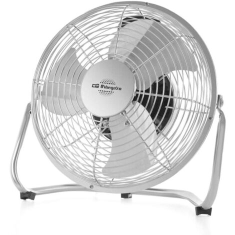 Ventilador industrial Orbegozo PW 1321, aspas metálicas, 3 velocidades, inclinación regulable, 20 cm de diámetro, 45 W