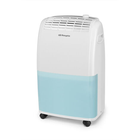 Deshumidificador 20 litros/día Orbegozo DH 2025, depósito 3,6 litros, asa y ruedas para fácil transporte, ajuste humedad mediante humidistato, 420 W