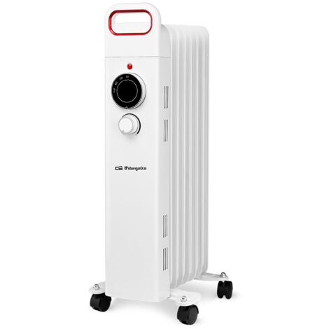 Radiador de aceite Orbegozo RU 1500, 7 elementos, termostato regulable, 3 potencias de calor, ruedas pivotantes multidireccionales, 1500 W (1/5)
