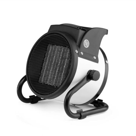 Calefactor cerámico profesional Orbegozo FHR 2045, cuerpo metálico, control ajustable de temperatura, posición ventilador, 2 potencias de calor, 2000 W