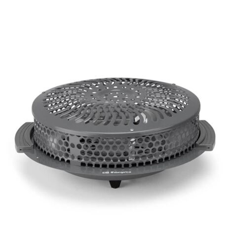 Brasero eléctrico Orbegozo BR 92, sistema de fijación incorporado, 2 resistencias blindadas, rejilla de seguridad, reflector de calor, 2 niveles de potencia, 900 W