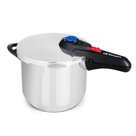Olla super rapida Orbegozo HP 10006, 10 L, 24 cm, acero inoxidable