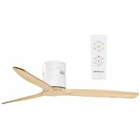 Orbegozo ventilador de techo CF 112132, 6 velocidades, 3 aspas madera natural, motor DC, mando a distancia, temporizador, 132 cm diáemtro, 40 W