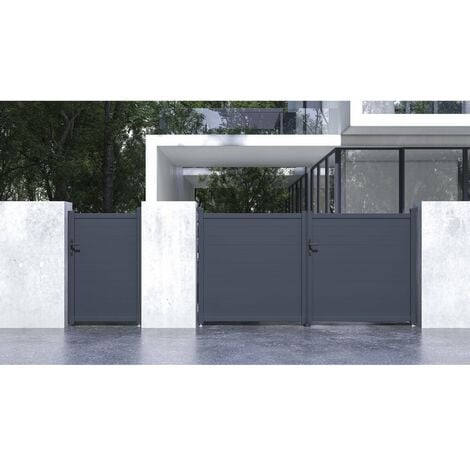 Pack portail + portillon "Marc" - Gris