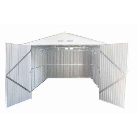 Garage métal "Nevada" avec porte battante - 18,56 m²